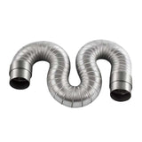 Maxbell Gas Water Heater Exhaust Pipe Strong Aluminum 2M Vent Pipe Extension Duct 80mm