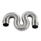 Maxbell Gas Water Heater Exhaust Pipe Strong Aluminum 2M Vent Pipe Extension Duct 80mm