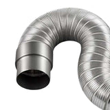 Maxbell Gas Water Heater Exhaust Pipe Strong Aluminum 2M Vent Pipe Extension Duct 80mm
