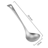 Maxbell Ultralight Titanium Long Handle Spoon Camping Dinnerware for Travel Outdoor