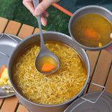 Maxbell Ultralight Titanium Long Handle Spoon Camping Dinnerware for Travel Outdoor