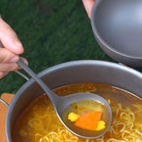 Maxbell Ultralight Titanium Long Handle Spoon Camping Dinnerware for Travel Outdoor