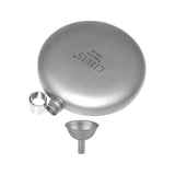 Maxbell Titanium Hip Flask Portable Leakproof Drinking Cup for Travelling Camping with Funnel