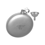 Maxbell Titanium Hip Flask Portable Leakproof Drinking Cup for Travelling Camping with Funnel