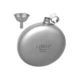Maxbell Titanium Hip Flask Portable Leakproof Drinking Cup for Travelling Camping with Funnel