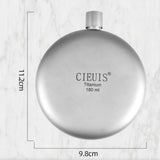 Maxbell Titanium Hip Flask Portable Leakproof Drinking Cup for Travelling Camping with Funnel