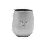 Maxbell Camping Water Mug Double Wall Titanium Cup for Outdoor Backpacking Travel 120ML