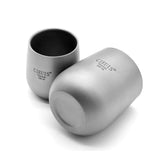 Maxbell Camping Water Mug Double Wall Titanium Cup for Outdoor Backpacking Travel 240ML