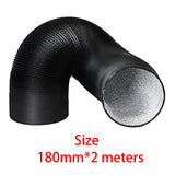 Maxbell Flexible Aluminum Ducting Air Duct Heavy Duty for Dryer Rooms Heating 180mm