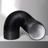 Maxbell Flexible Aluminum Ducting Air Duct Heavy Duty for Dryer Rooms Heating 180mm