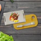 Maxbell BBQ Grill Pan Serving Tongs Portable Simple Design Barbecue for Restaurant
