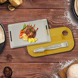 Maxbell BBQ Grill Pan Serving Tongs Portable Simple Design Barbecue for Restaurant