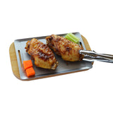 Maxbell BBQ Grill Pan Serving Tongs Portable Simple Design Barbecue for Restaurant