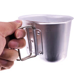 Maxbell Camping Cookware Cup Lunchbox Foldable Handle Beer Mug for School Travel