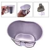 Maxbell Camping Cookware Cup Lunchbox Foldable Handle Beer Mug for School Travel