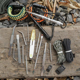 Maxbell 15x Fid Needles for Paracord Work Stainless Steel Paracord Stitching Set Argent