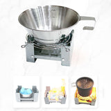 Maxbell Portable Camping Folding stoves Outdoor Tea Coffee Bowl for Barbecue Hiking B