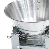 Maxbell Portable Camping Folding stoves Outdoor Tea Coffee Bowl for Barbecue Hiking B