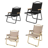 Maxbell Folding Camping Chair Collapsible Load Bearing for Travel Barbecues Black Medium