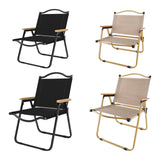 Maxbell Folding Camping Chair Collapsible Load Bearing for Travel Barbecues Black Medium