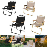 Maxbell Folding Camping Chair Collapsible Load Bearing for Travel Barbecues Black Medium