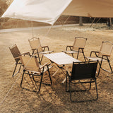Maxbell Folding Camping Chair Collapsible Load Bearing for Travel Barbecues Black Medium