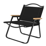 Maxbell Folding Camping Chair Collapsible Load Bearing for Travel Barbecues Black Medium