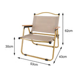 Maxbell Folding Camping Chair Collapsible Load Bearing for Travel Barbecues Khaki Medium