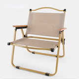 Maxbell Folding Camping Chair Collapsible Load Bearing for Travel Barbecues Khaki Medium