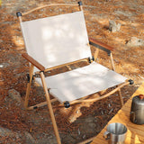 Maxbell Folding Camping Chair Collapsible Load Bearing for Travel Barbecues Khaki Medium