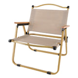 Maxbell Folding Camping Chair Collapsible Load Bearing for Travel Barbecues Khaki Medium