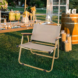 Maxbell Folding Camping Chair Collapsible Load Bearing for Travel Barbecues Khaki Medium