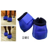 Maxbell Pair Horses Bell Boots Professional Durable Comfortable Overreach Bell Wrap S 24.5x37x12.5cm
