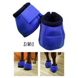 Maxbell Pair Horses Bell Boots Professional Durable Comfortable Overreach Bell Wrap S 24.5x37x12.5cm