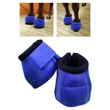 Maxbell Pair Horses Bell Boots Professional Durable Comfortable Overreach Bell Wrap M 26x39x12.5cm