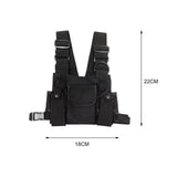 Maxbell Chest Bag Lightweight Small Purse for Shopping Outdoor Sports Traveling Black