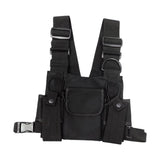 Maxbell Chest Bag Lightweight Small Purse for Shopping Outdoor Sports Traveling Black