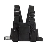 Maxbell Chest Bag Lightweight Small Purse for Shopping Outdoor Sports Traveling Black