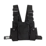 Maxbell Chest Bag Lightweight Small Purse for Shopping Outdoor Sports Traveling Black