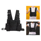 Maxbell Chest Bag Lightweight Small Purse for Shopping Outdoor Sports Traveling Black