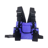 Maxbell Chest Bag Lightweight Small Purse for Shopping Outdoor Sports Traveling Violet