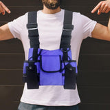 Maxbell Chest Bag Lightweight Small Purse for Shopping Outdoor Sports Traveling Violet