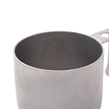 Maxbell Coffee Mug Camping Tea Mug Portable with Handle for Backpacking Hiking Silvery