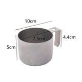 Maxbell Coffee Mug Camping Tea Mug Portable with Handle for Backpacking Hiking Silvery