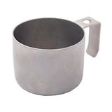 Maxbell Coffee Mug Camping Tea Mug Portable with Handle for Backpacking Hiking Silvery