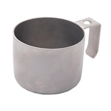Maxbell Coffee Mug Camping Tea Mug Portable with Handle for Backpacking Hiking Silvery