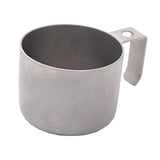 Maxbell Coffee Mug Camping Tea Mug Portable with Handle for Backpacking Hiking Silvery