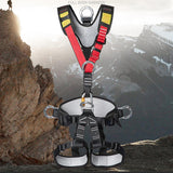 Maxbell Climbing Harness Full Body Waist Belt Adjustable for Outdoor Mountaineering