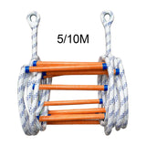Maxbell Fire Escape Ladder Soft Rope Kids Adults for Work Residential Building 5m