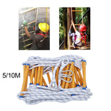 Maxbell Fire Escape Ladder Soft Rope Kids Adults for Work Residential Building 5m